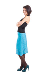 young woman posing confidently