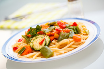 Pasta with vegetables