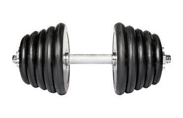 Heavy dumbbell. Weight of 20 pounds. Isolation.