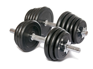 Heavy dumbbell. Weight of 20 pounds. Isolation.