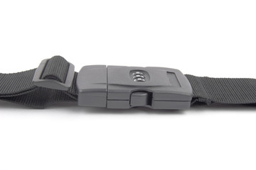 black plastic buckle on strap