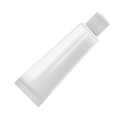Cream tube isolated on white background
