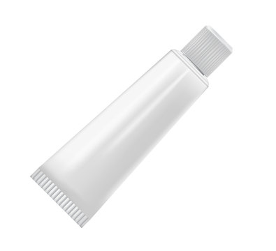 recommend clip art: Cream tube isolated on white background