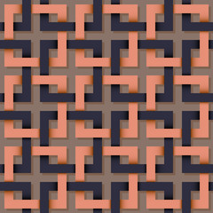 Seamless volume pattern of square line.