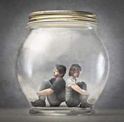 Trapped couple