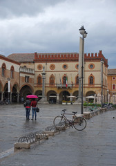 Obraz premium Italy Ravenna People square