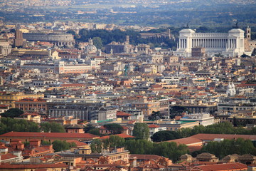 Naklejka premium Panorama of Rome