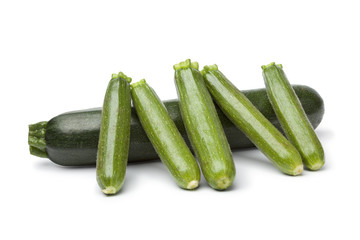 Courgette and mini courgettes