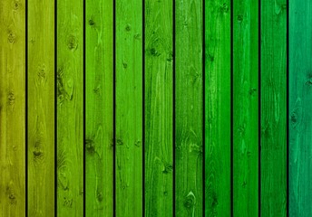 Hintergrund aus Holzbrettern in verschiedenen Grüntönen
