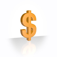 Obraz premium dollar bronze