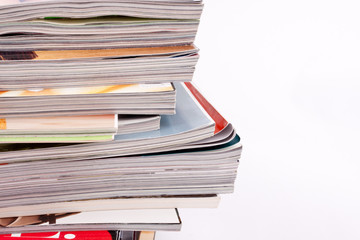 stack of magazines