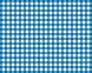Tischdecke kariert - Blau-Weiß