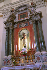 Italy Ravenna old church Saint John Battista interior