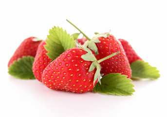 isolated strawberry