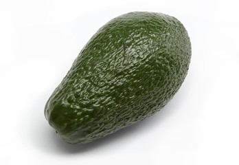 Ripe avocado isolated on a white background.