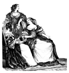 3 Ladies - 17th century