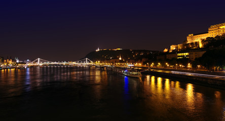Budapest night panorama