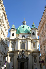 Fototapeta na wymiar Peterskirche in Wien
