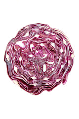 Fototapeta premium Purple cabbage,A sliced down the middle head of purple cabbage