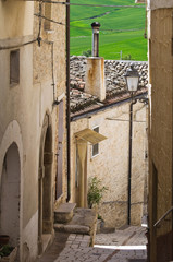 Fototapeta premium Alleyway. Pietramontecorvino. Puglia. Italy.
