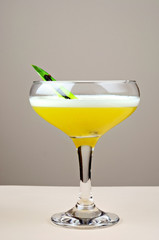 Yellow Vanilla Eggnog Cocktail