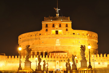 Sant Angelo castle in Rome, Italy