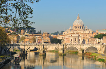 Fototapeta premium Rzym o zachodzie słońca
