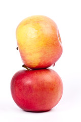 Two red apples