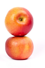 Two red apples