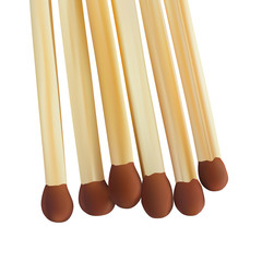 vector group of matches isolated on white background