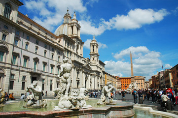 Fototapeta na wymiar Piazza Navona, Rzym, Włochy