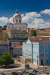 Fototapeta na wymiar Piękny widok z Lizbony starego miasta, w Portugalii