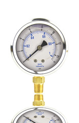 pressue gauge with shadow reflection