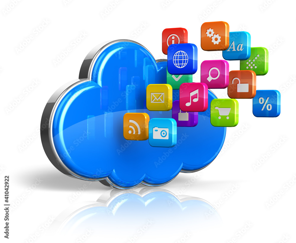 Poster cloud computing concept