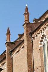 Fototapeta na wymiar verona - chiesa santa anastasia e san giorgetto