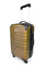 Luggage concept with case on the white