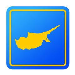 Obraz premium Cyprus European button