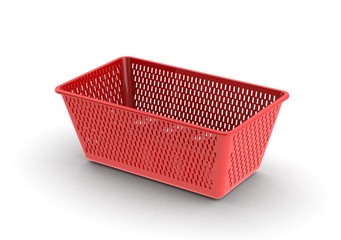 Red shopping basket