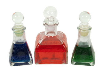 Bottles With Colorful Liquid