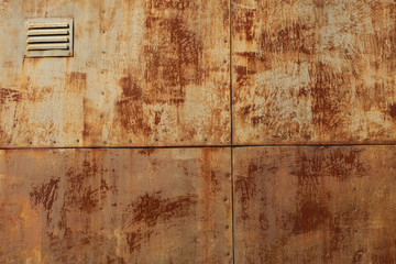 old rusted tin background and texture