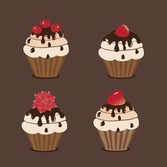 four cupcake