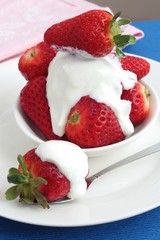 strawberries and cream