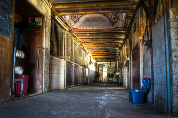 HDR shot of a riding stable