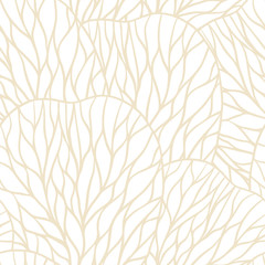 Seamless pattern of pink flower petals. Vector illustranion.