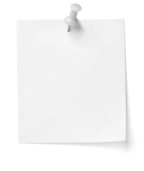 push pin and note paper office business