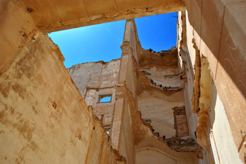 War-torn building