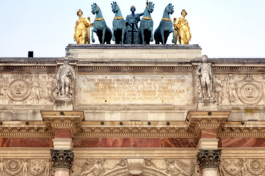 Quadriga auf dem Arc de Triomphe du Carrousel,Paris