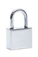 Naklejka premium stainless steel padlock