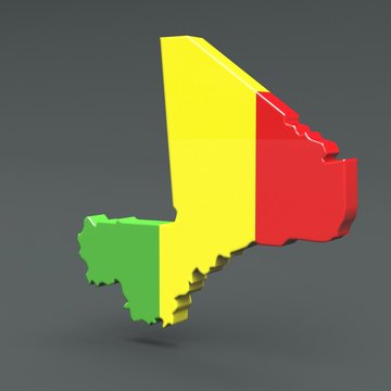 3d Karte Mali