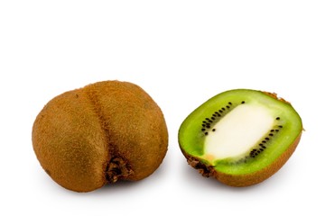 Obraz premium kiwi fruits isolated on a white background